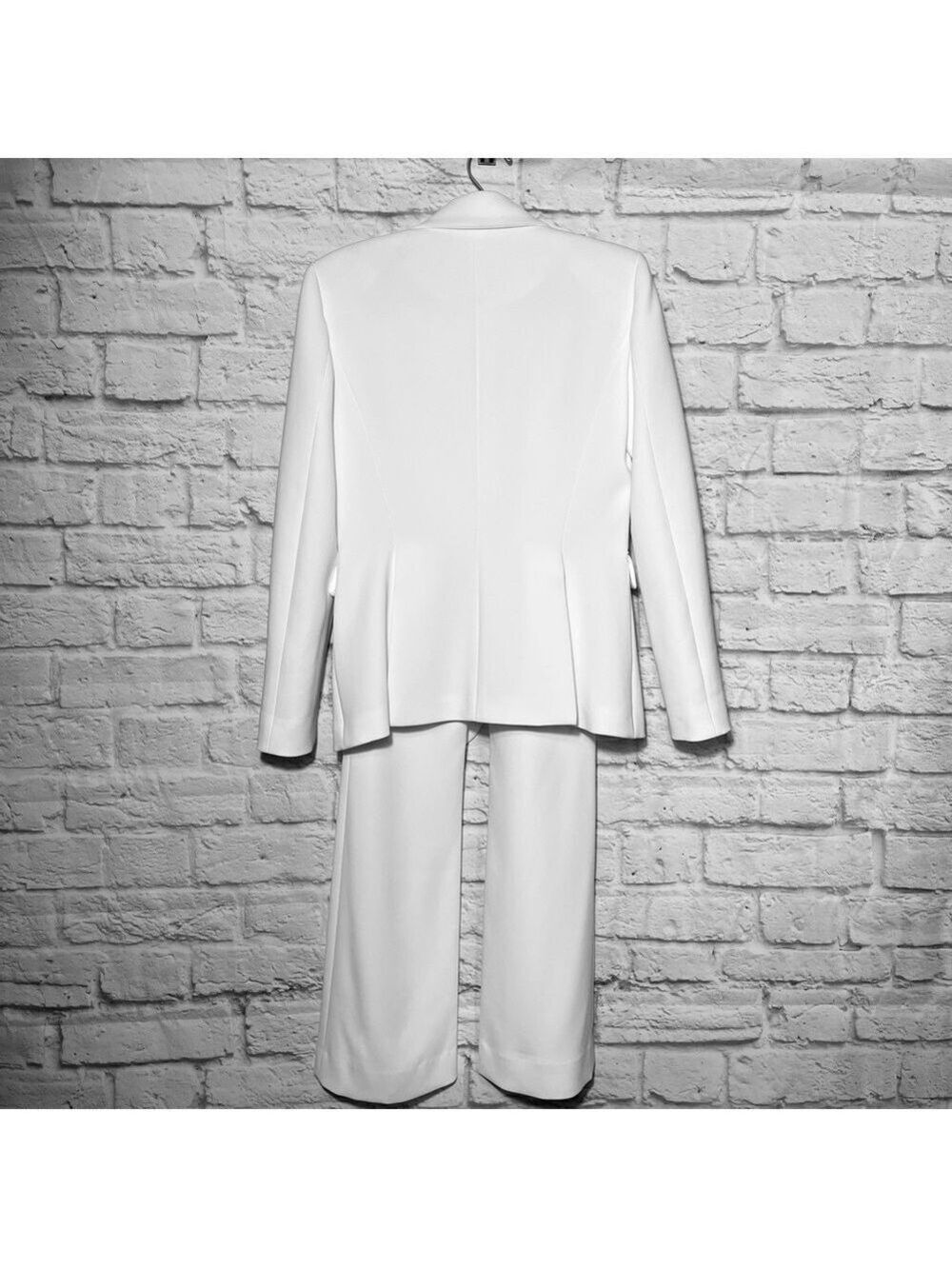 Altuzzara Women’s Fenice Two-Button Jacket Blazer Optic White 40 US 8 - Picture 8 of 15